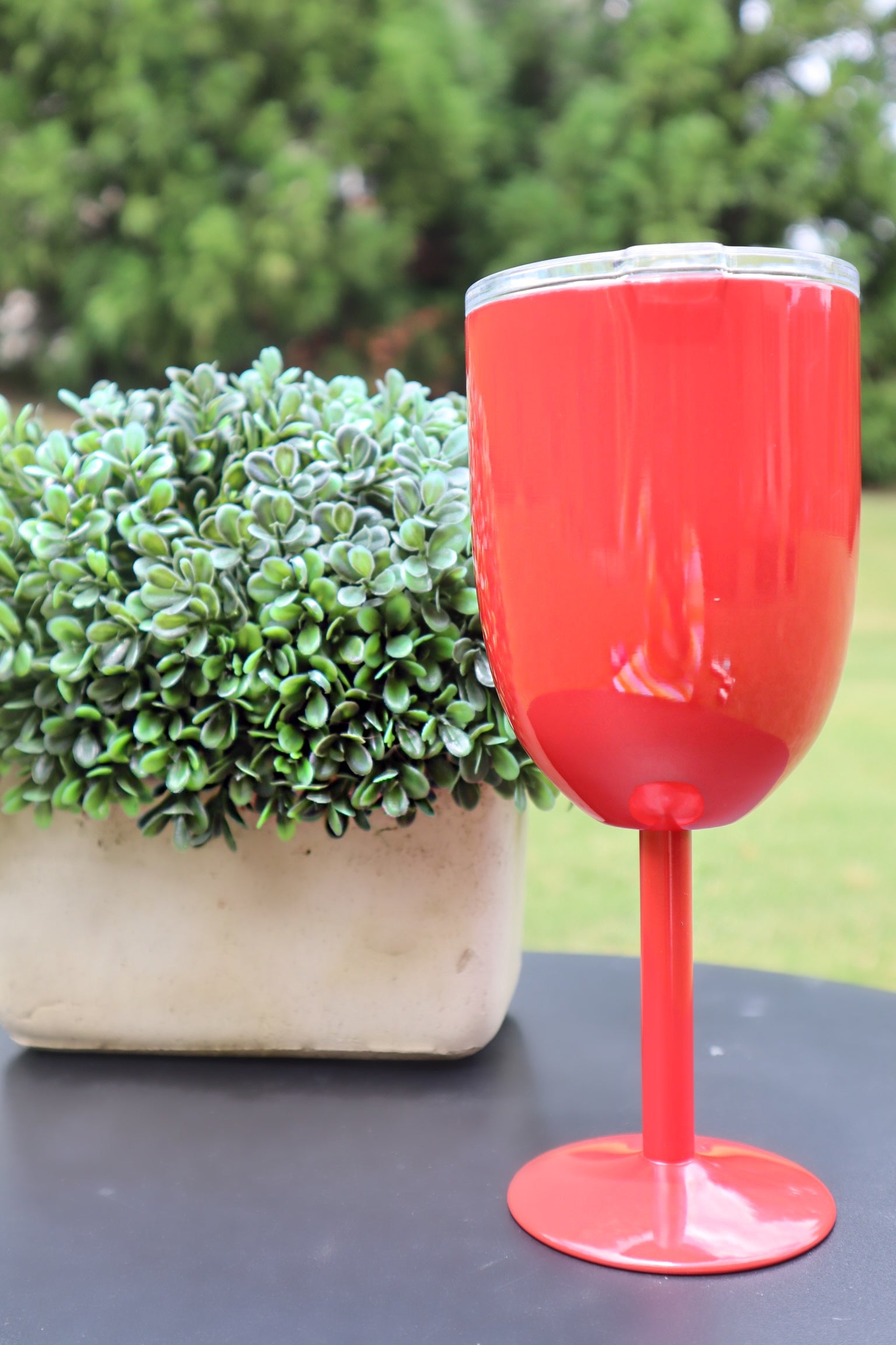 Candy Apple Red Goblet